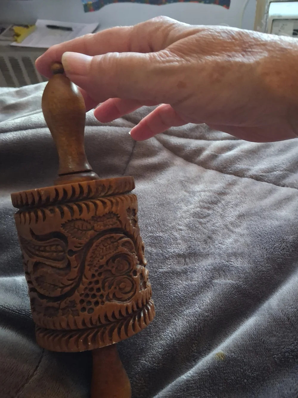 Twining Vine Wooden Rolling Pin 1550 Vintage  Great Condition, Collectible
